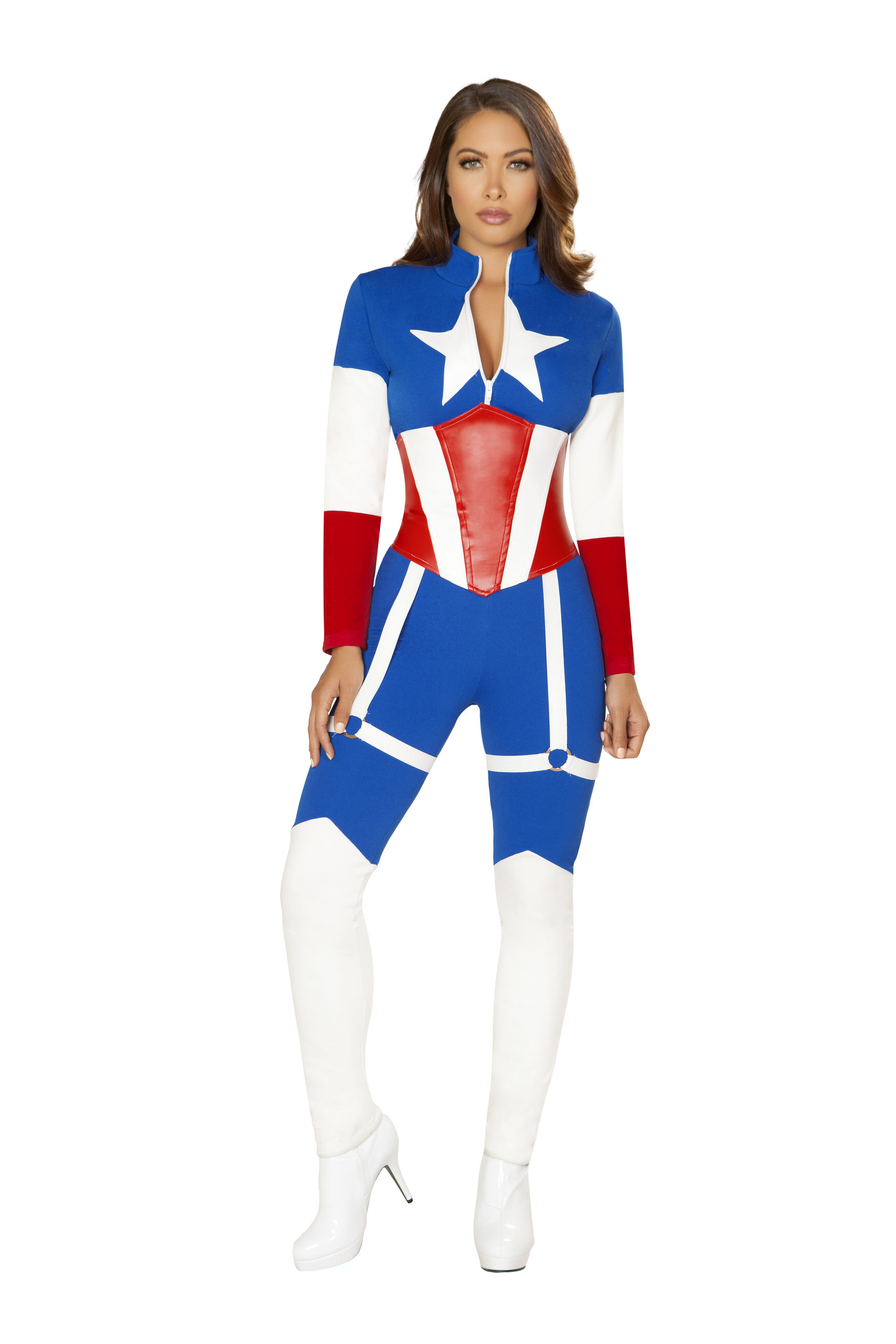Captain America Costume Naughty Girls Inc Clothing