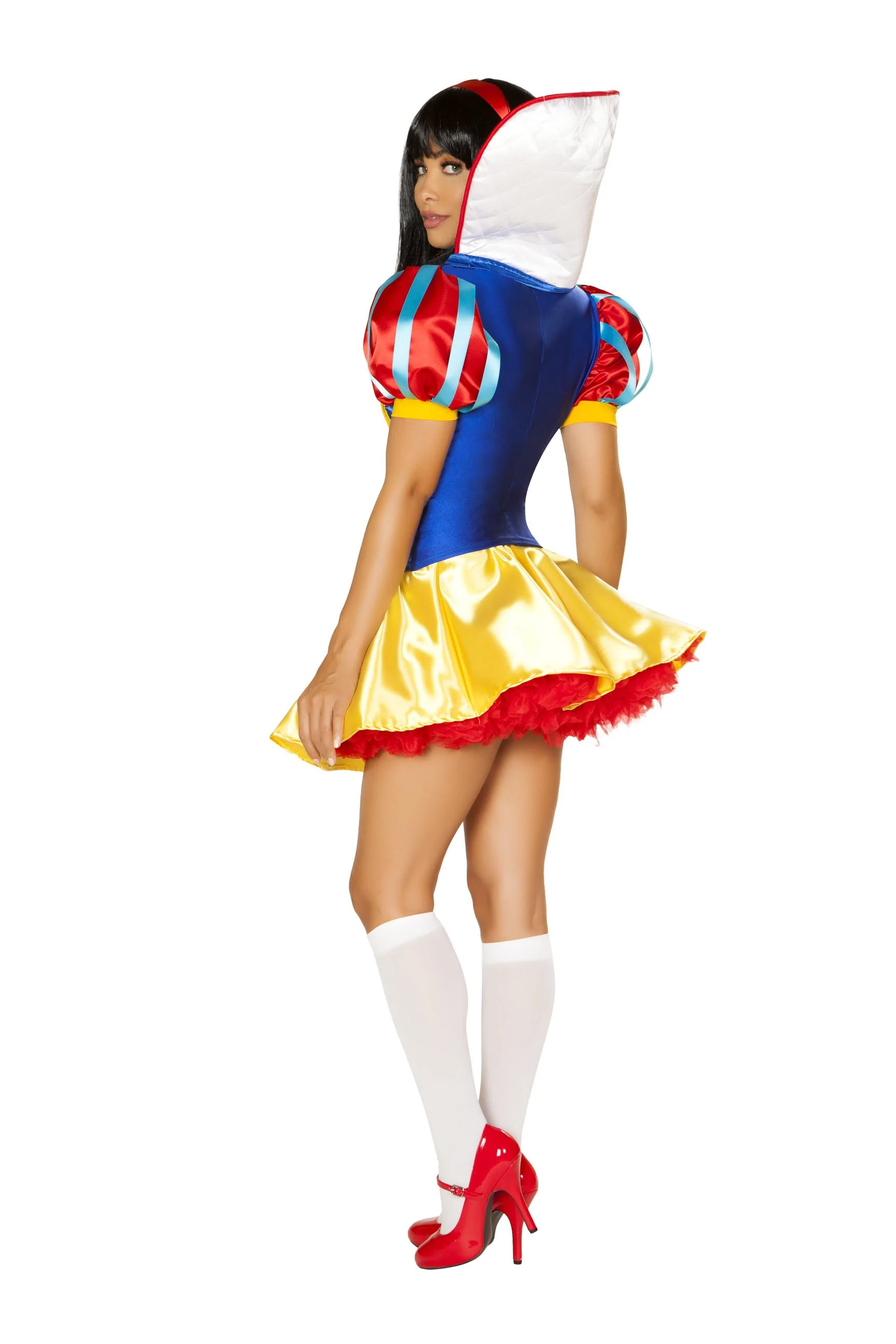 2 Piece Pure as Sexy Snow White Costume Back View