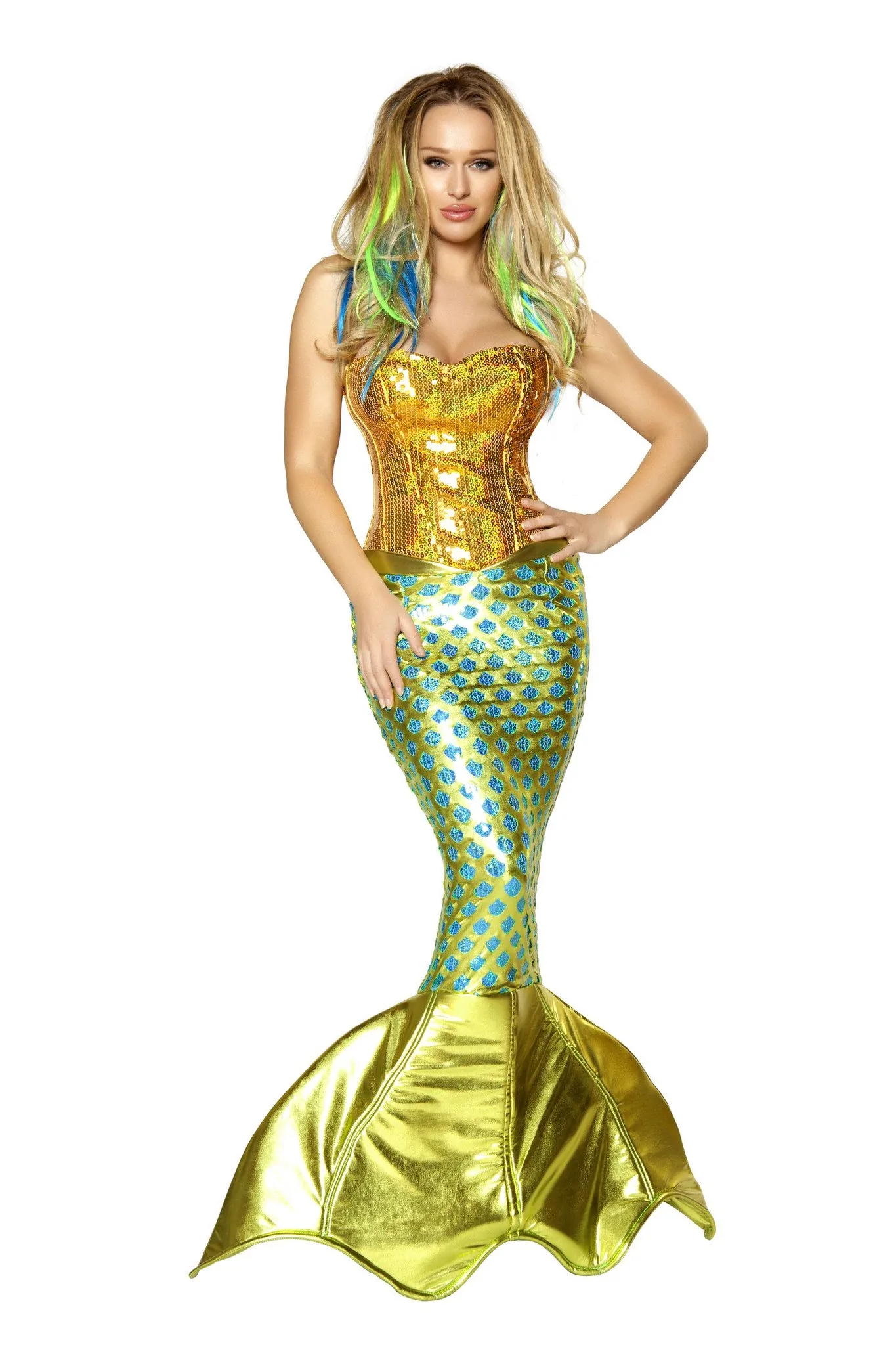 2PC Siren of The Sea Mermaid Costume