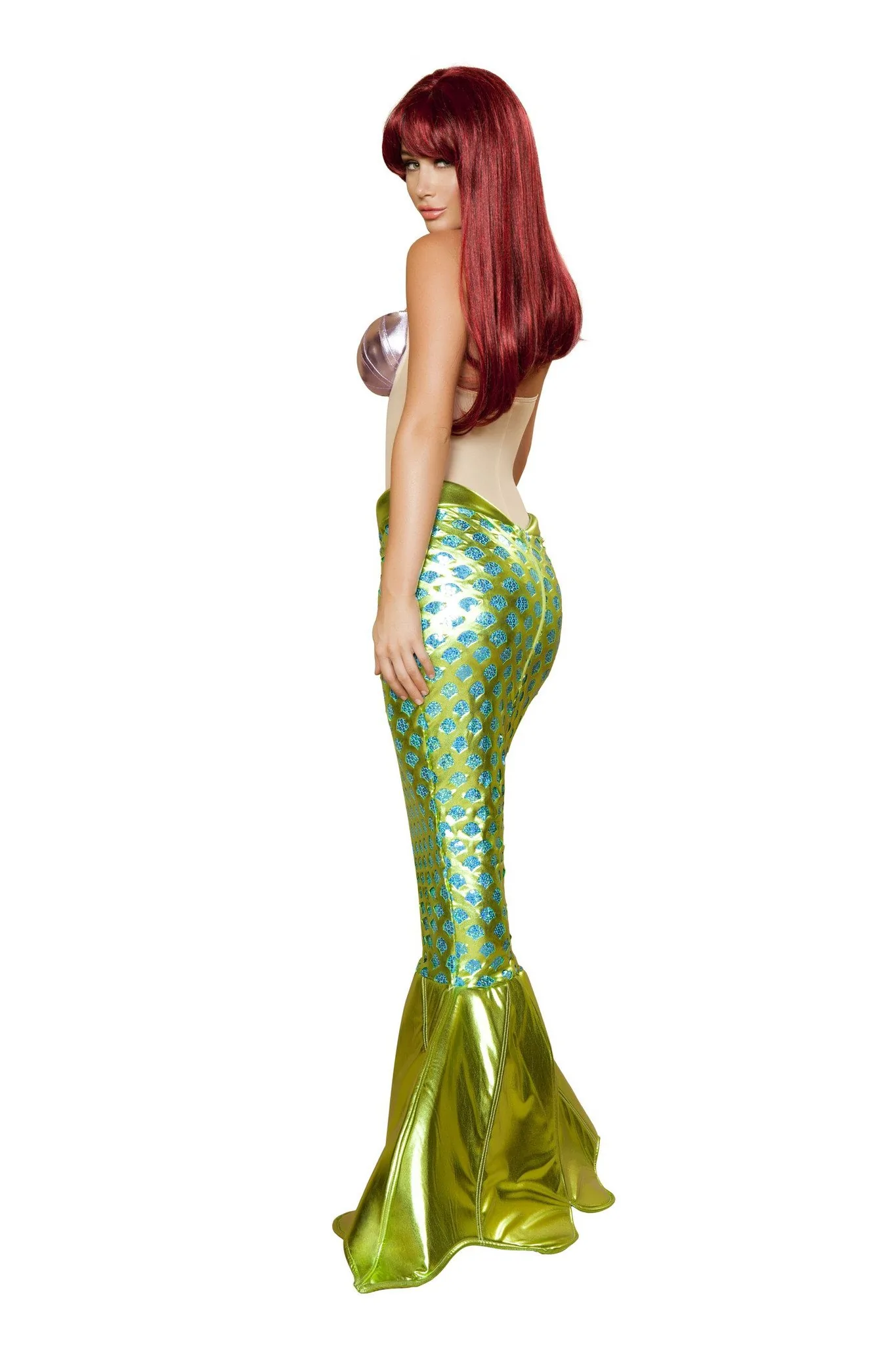 2PC Underwater Beauty Mermaid Costume Back View