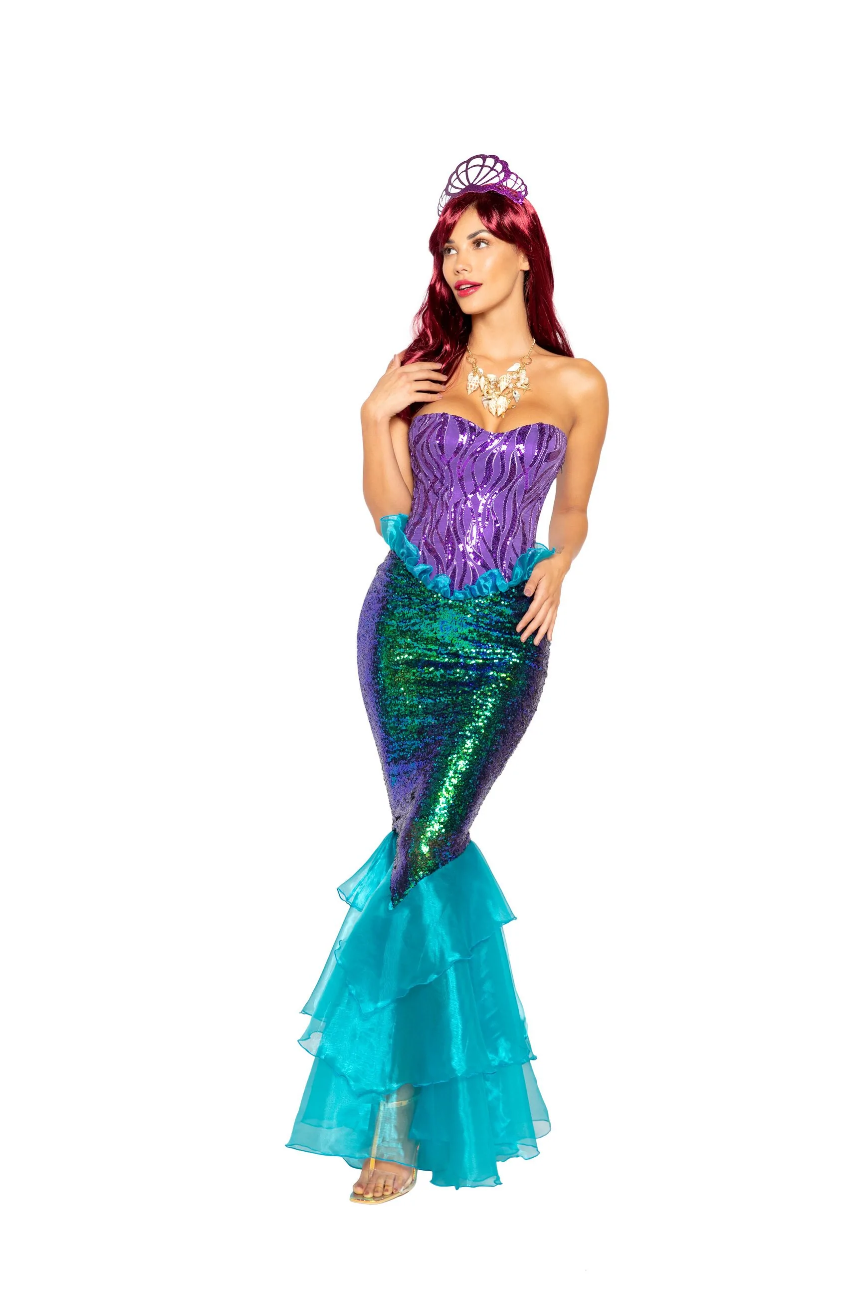 3PC Majestic Mermaid Costume for Adults