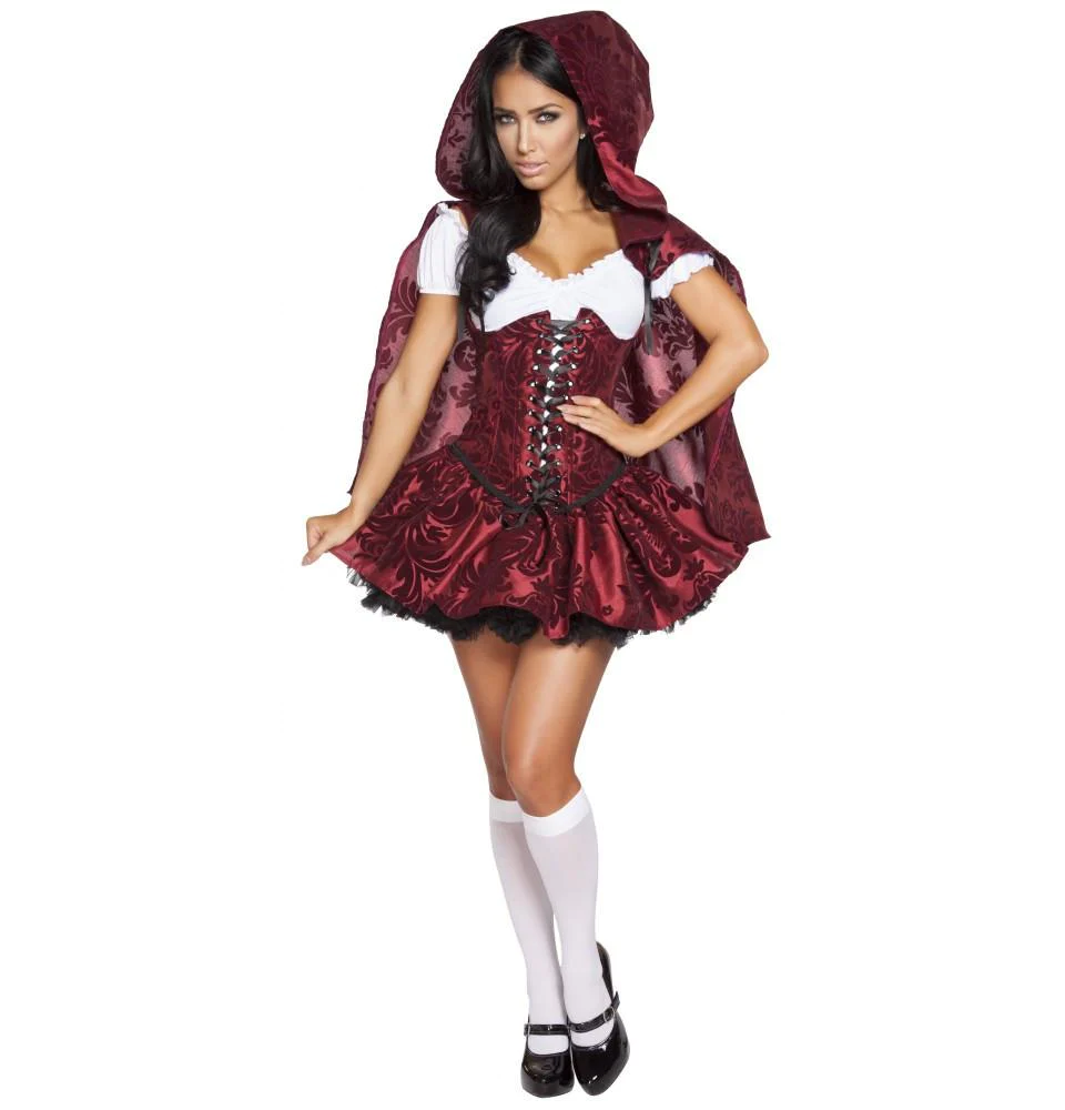 4 Piece Lusty Lil' Red Riding Hood Costume
