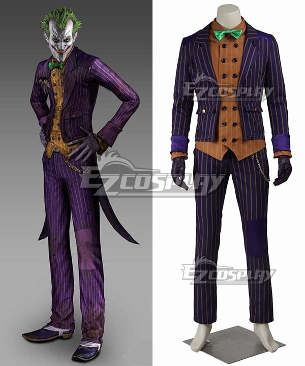 DC Comics Batman Arkham Knight Joker Cosplay Costume