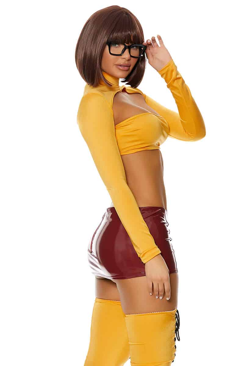 Sexy Movie Character Velma Costume Side View