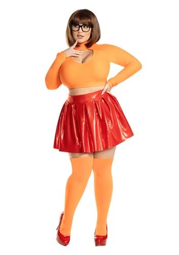 Sexy Plus Size Brainy Babe Women's Adult Velma Costume