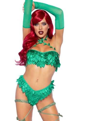 Sexy Poison Ivy Temptress Costume for Women