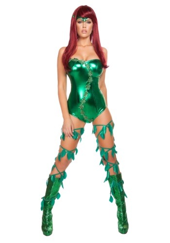 Women's Poison Ivy Romper Costume