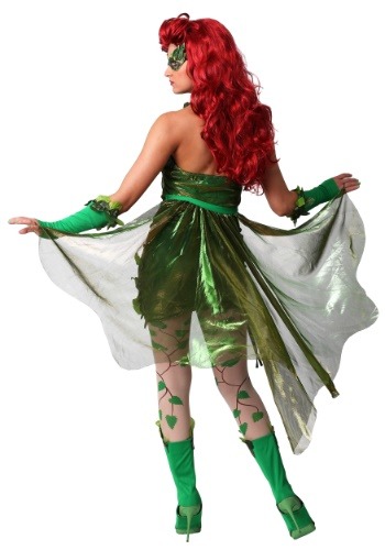 Womens lethal beauty poison ivy halloween costume back view